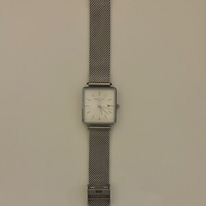 Silver Mesh Strap Watch